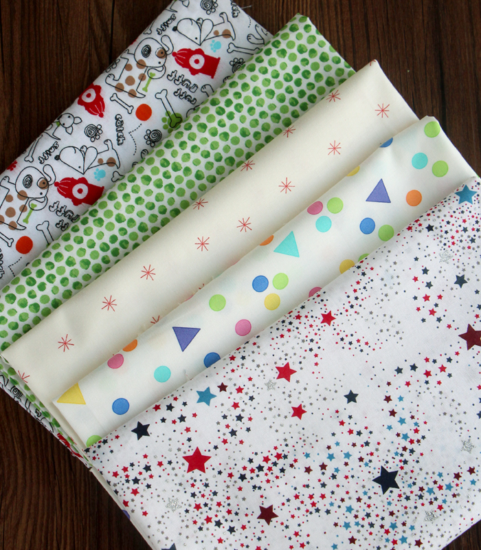 New Cartoons Kids Twill Cotton Fabric,Patchwork Cloth for DIY Sewing Quilting Fat Quarters Material For Baby&Child