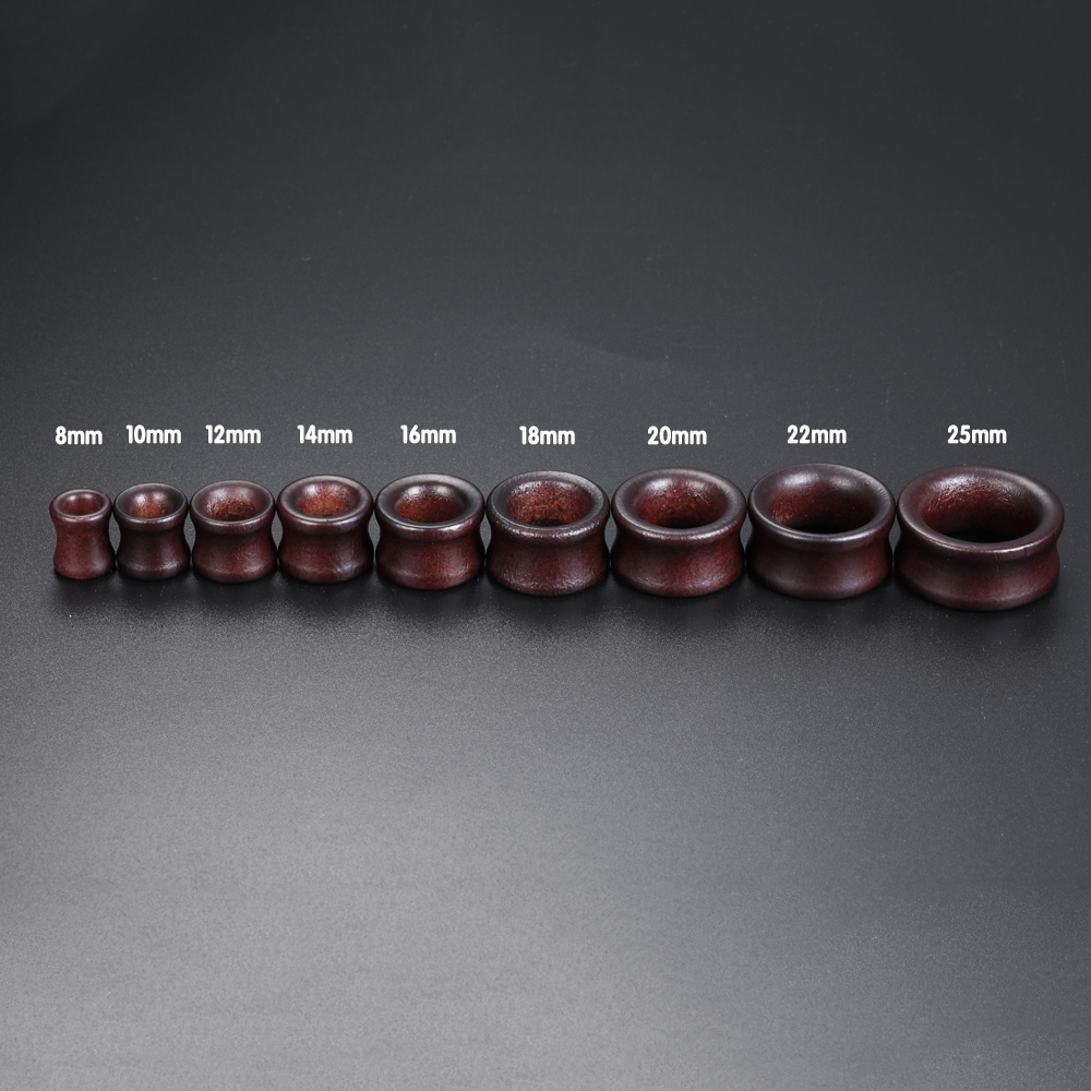 8-25mm Black Wood Plugs Body Jewelry Wooden Plugs For Ears Ear Gauges Tunel Piercing Ear Stretchers Plugs And Tunnels Wood 10mm