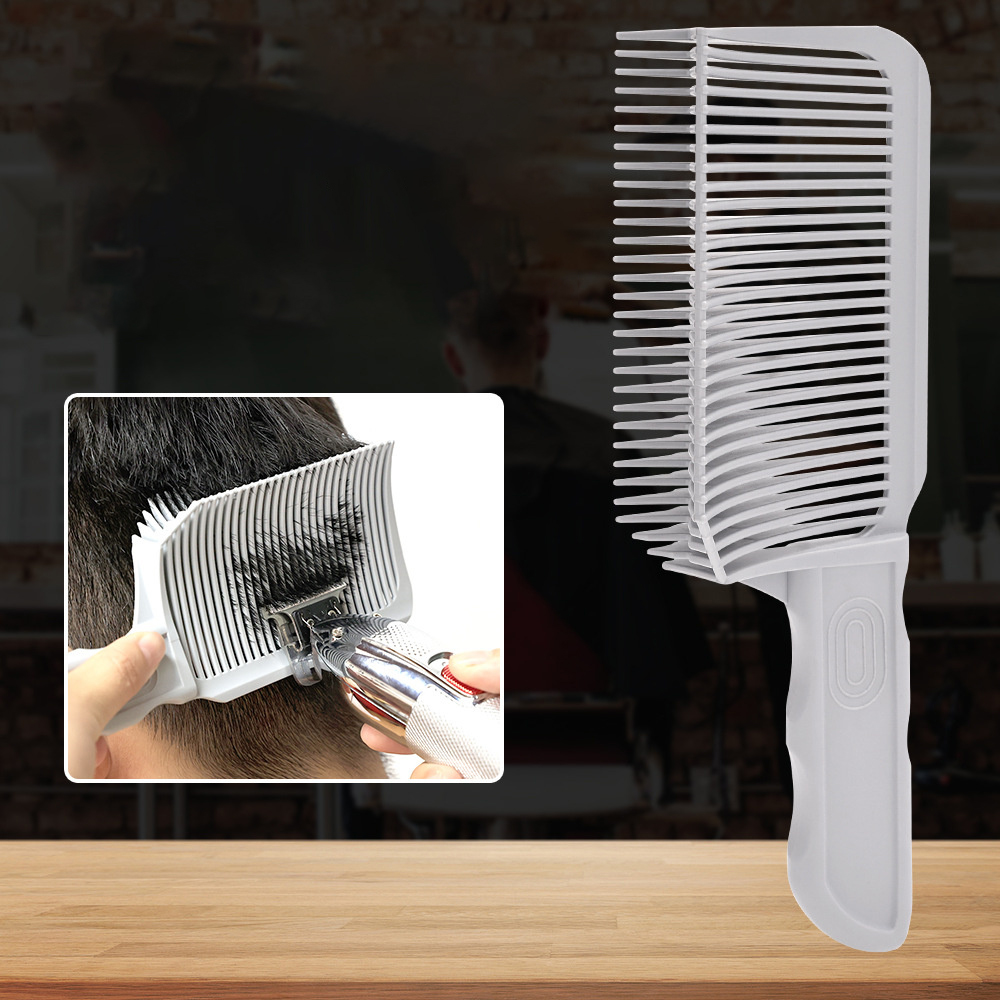 Fading Comb Professional Barber Clipper Blending Flat Top Hair Cutting Comb For Men Heat Resistant Fade Brush