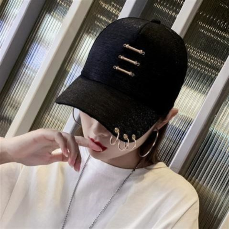 Personality Ladies Hats and Stars with The Same Style of Baseball Caps Outdoor Sports Stage Performance Hip-hop Cap