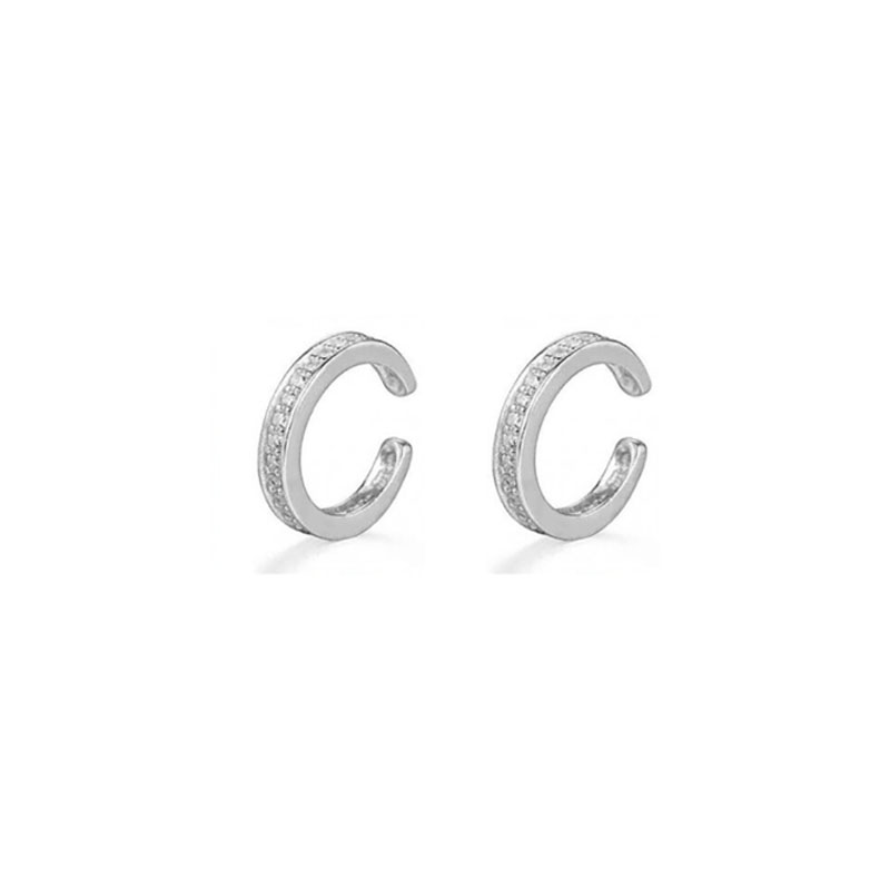 SIPENGJEL Korea Circle Ear Cuffs Ear Clip Earrings For Women Fake Piercing Ear Cuff Earrings Accessories Set Trend Jewelry