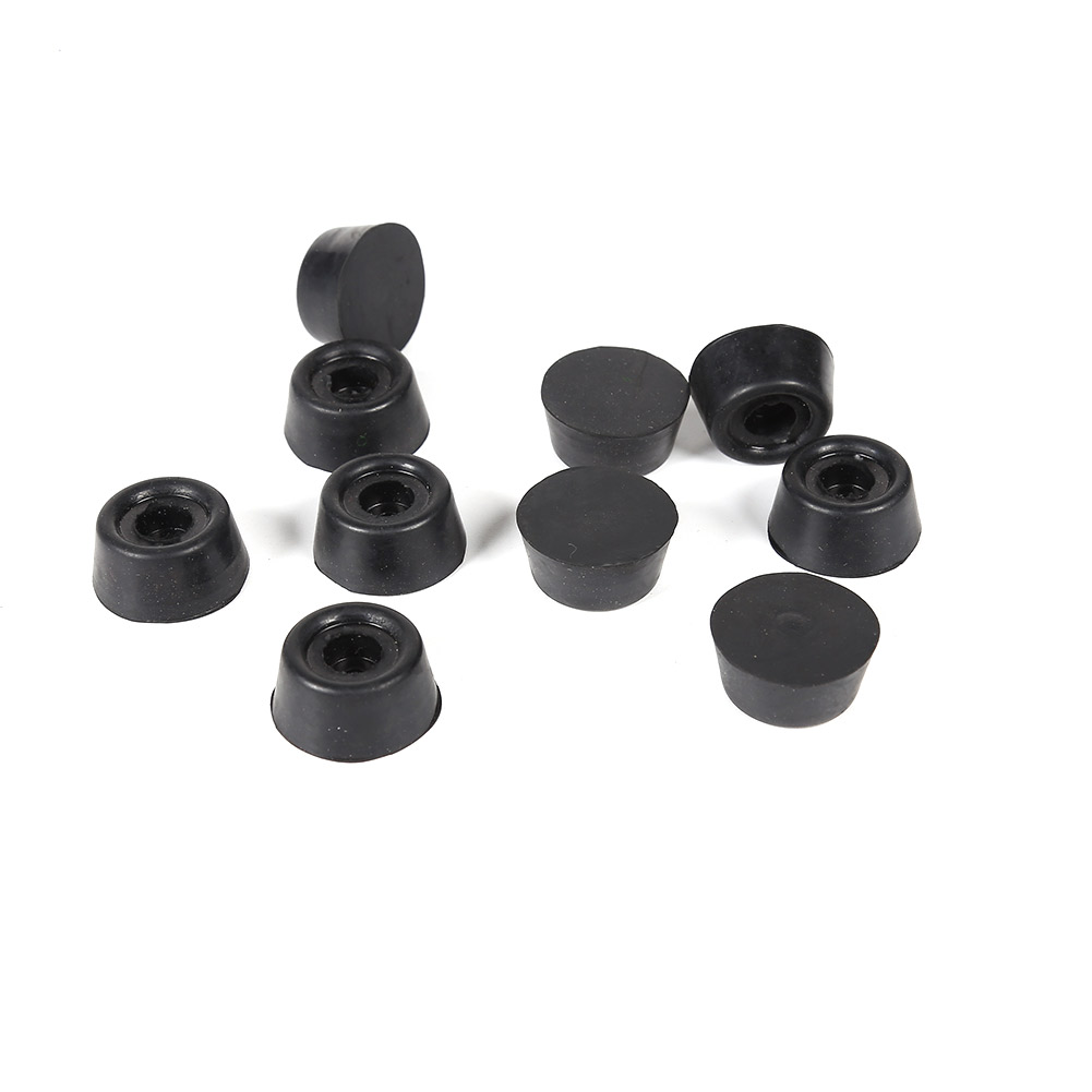 10pcs Pool Cue Tail Protective Sleeve Billiard Bar Rubber Bottom Support Pad