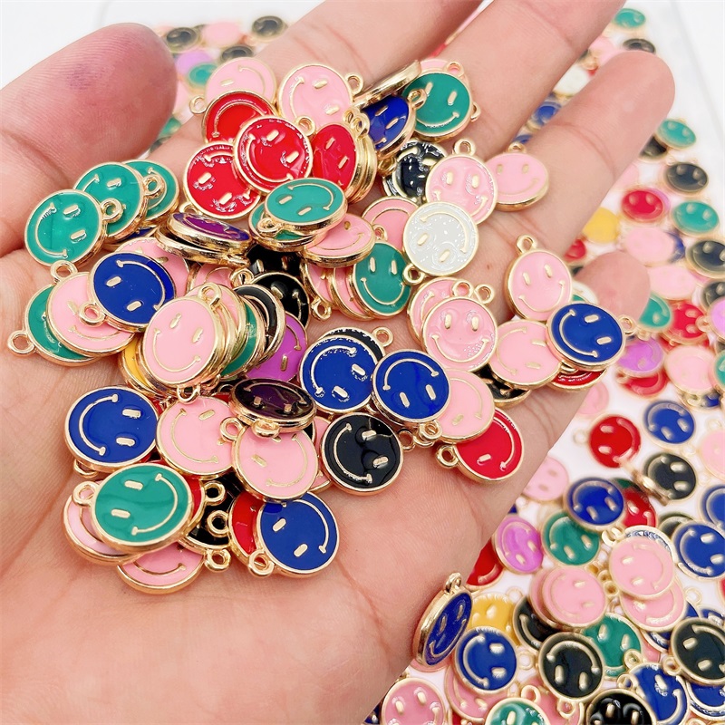 20Pcs 16*12MM Colorful Blue Universe Planet Enamel Charm Pendant For DIY Earring Bracelet Jewelry Making Supplies Wholesale