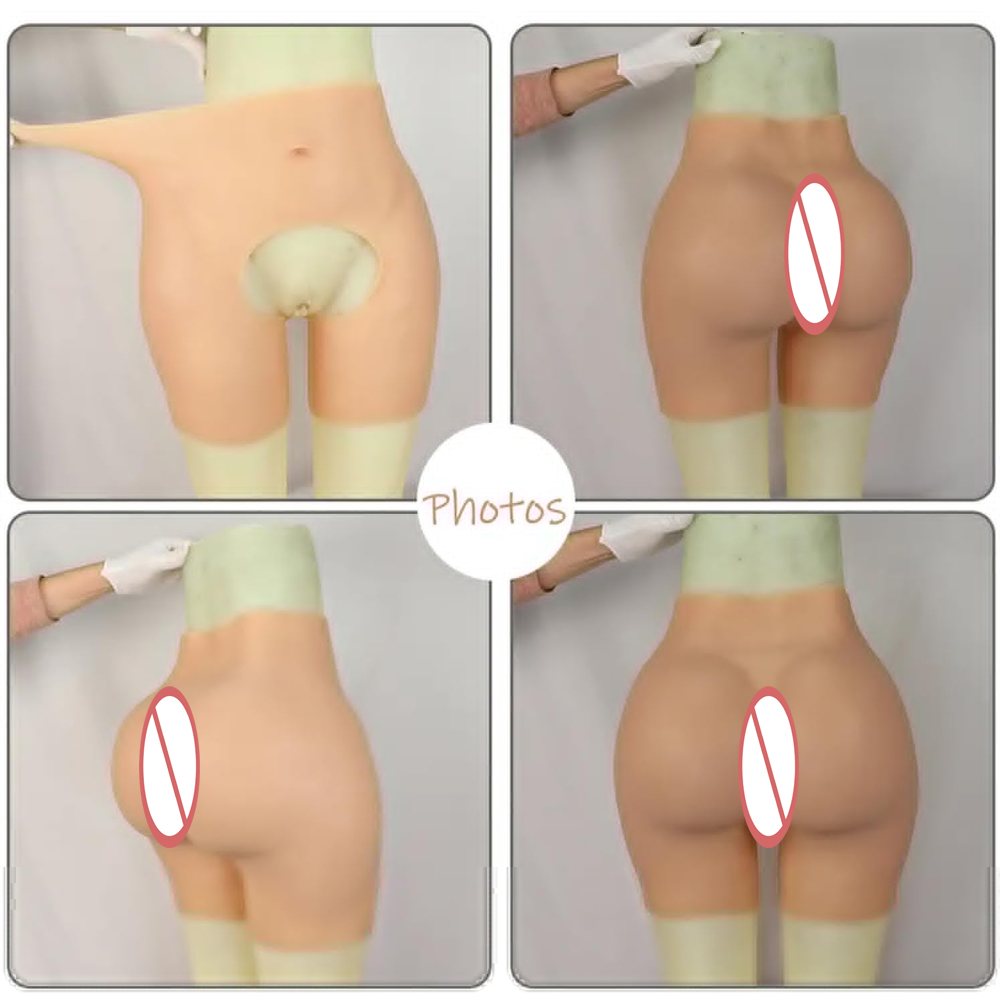Silicone Fake Butt Pants Buttock Butt Shaper Control Shorts Thick Hip Enhancement for Women Fake Hips