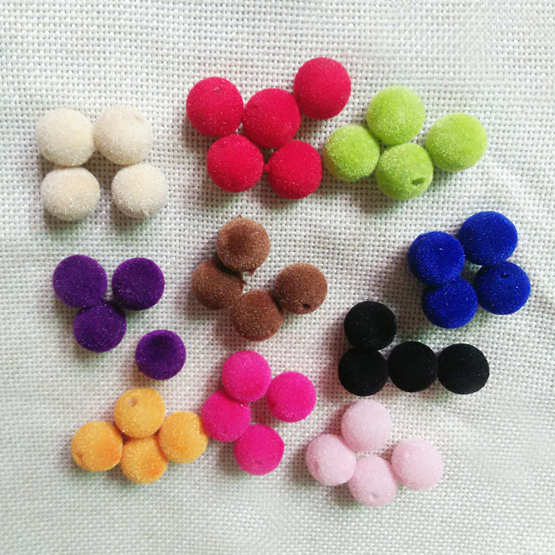 12mm jewelry making velvet beads choker necklace tassel charms lariat earrings spacers dangle brincos findings accessories diy