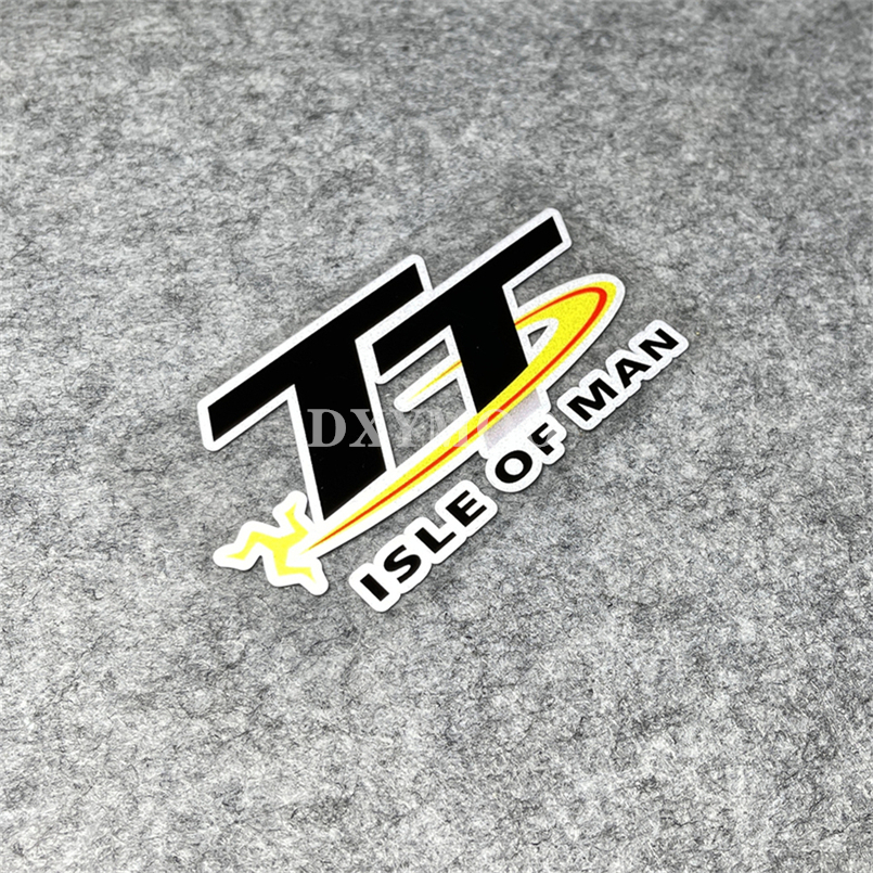 Car Stickers Applique Motorcycle Helmet Racing Bike Decal Tape or TT Isle of Man