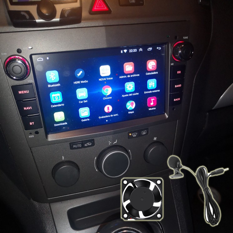 Android 9.0 2 Din Car GPS PLAYER for Opel Astra H J 2004 Vectra Vauxhall Antara Zafira Corsa C D Vivaro Meriva Veda MP5 Radio