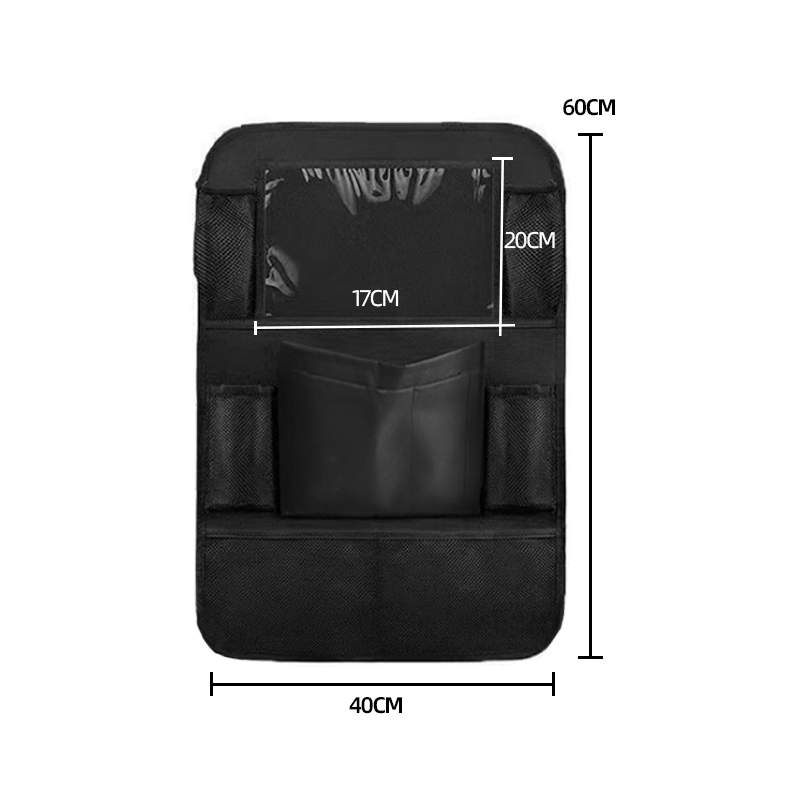 Car Back Seat Storage Bag 9 Pockets Auto Interior Organizer Space Saver Car Rear Seat Goods Stowing Tidying Bags