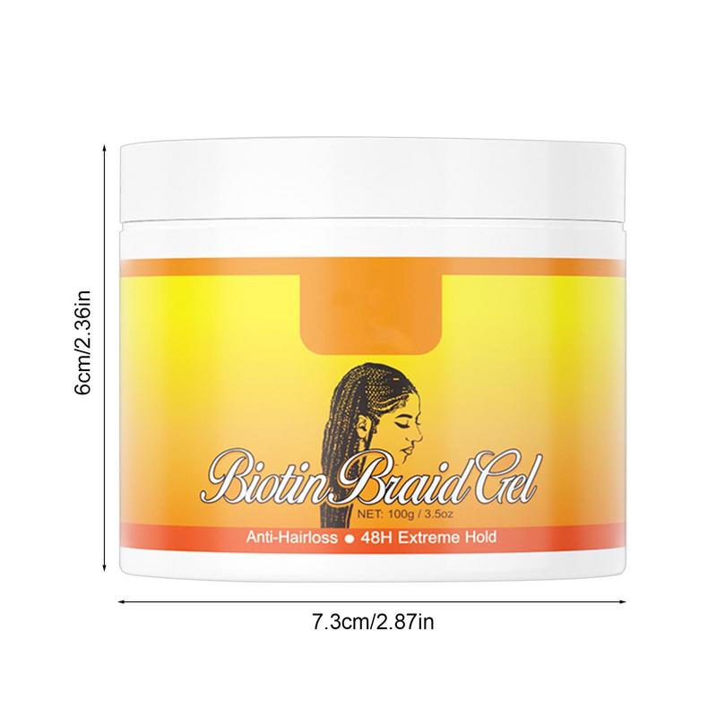 Hair Finishing Gel 100ml Braid Gel Hair Fly Away Tamer 24 Hours Hold Braid Conditioning Gel Edge Styling Wax For Fly Away & Edge