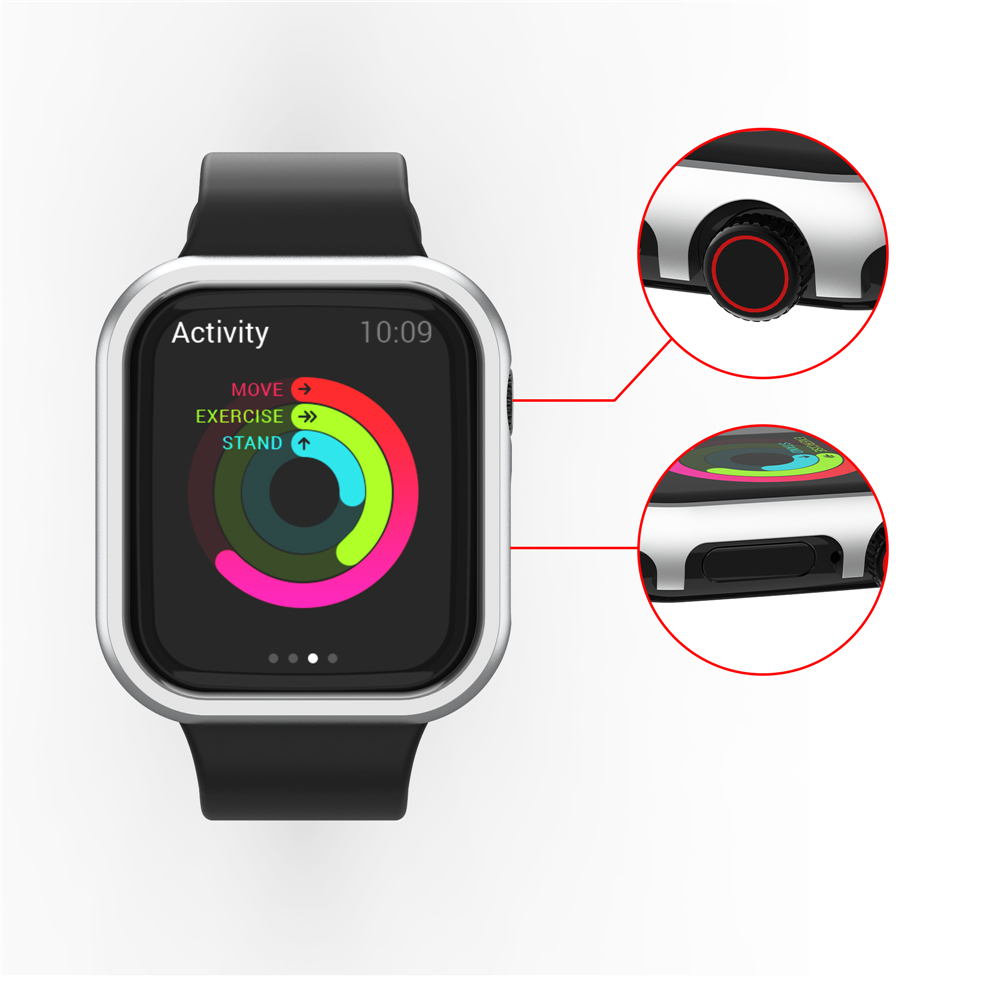 Aluminium Alloy Case for Apple Watch Series 9 8 7 41mm 45mm 49mm Metal Bumper Cases for iWatch 6 5 SE 40mm 44mm Protective Cover