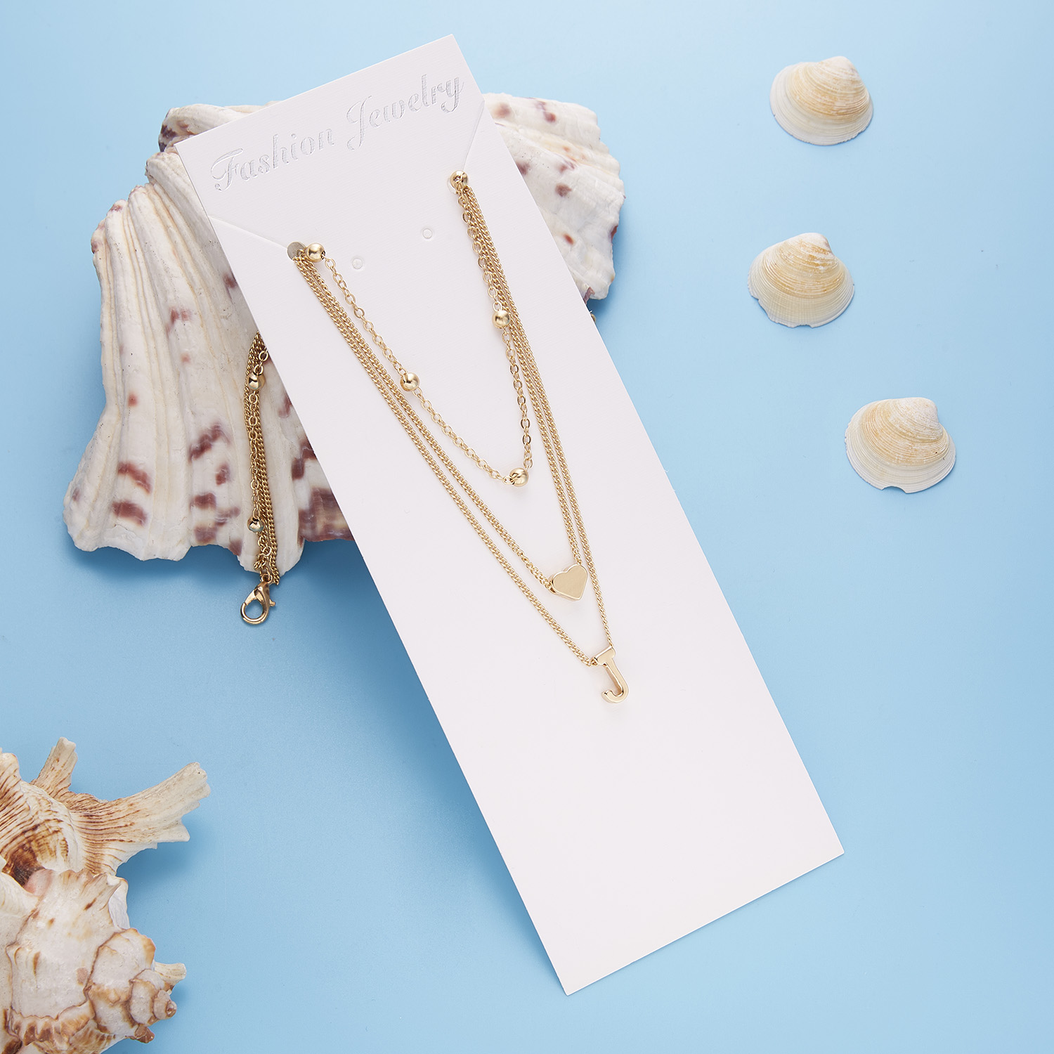 Love Letter A C J M S Round Neck Chain Three Multi layer Necklace For Women Men Couple Trendy Jewelry Party Dating Gifts