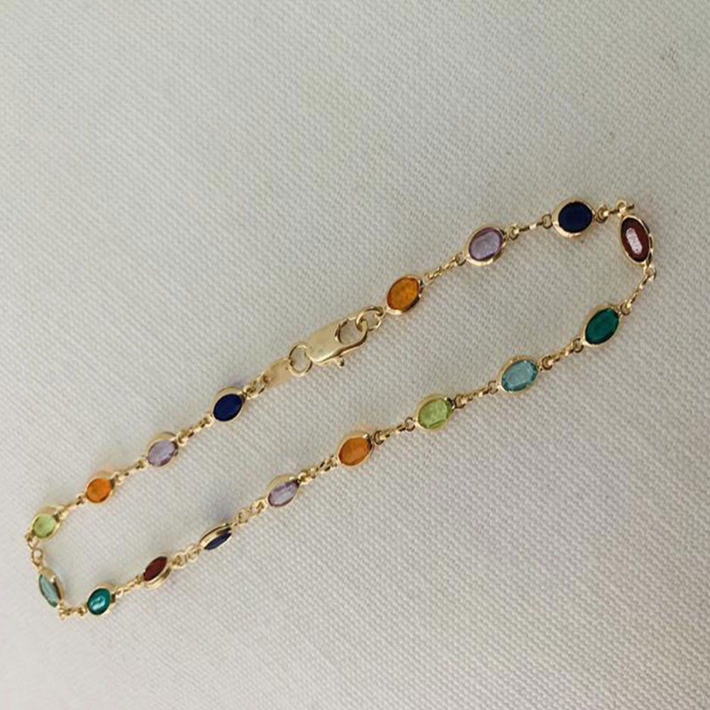 Anklets for Women Crystal Color Rhinestone Anklet Female Creative Beach Personality Wild Feet Jewelry For Woman 1PC