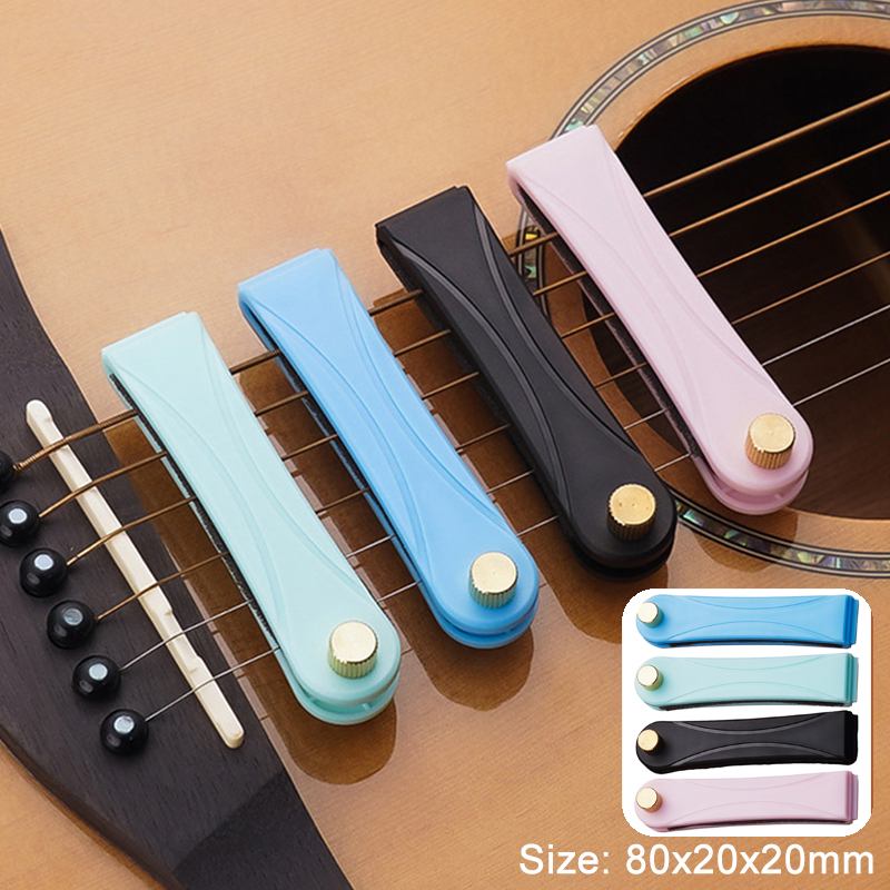 Guitar Silencer String Guitar Mute Built-in Soft Sound Sponge Bass Guitars Muffler Silencer Professional for Bass Guitar Ukulele