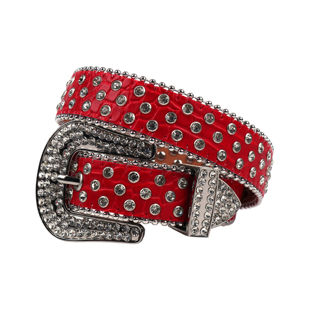 2023 Children Belts For Boys Girls Waist Strap Waistband Kids Rhinestones Belt Crystal Studded Diamond Leather For Jeans Dress
