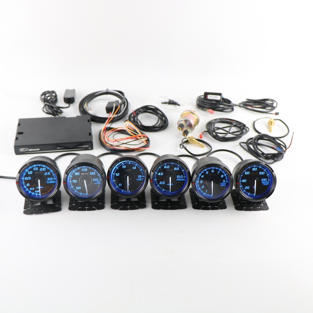 7 Colors Defi Gauge N2 Series Turbo Boost Water Temperature RPM Volts Oil Temperature Oil Pressure Car Meter