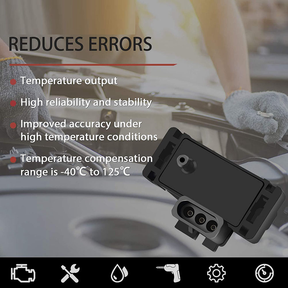 2PCS Car Pressure Sensor Manifold Absolute Pressure Sensor 16137039 16017460 For Jeep Chevrolet Chrysler Cadillac GMC Parts