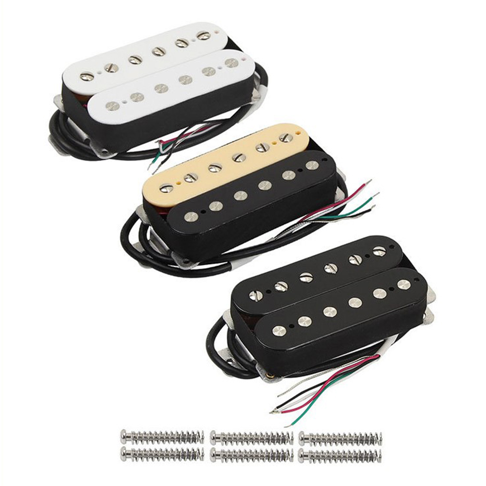 1 Set Ceramic Guitar Pickup Humbucker Double Coil Neck Bridge For ST SQ Electric Guitar Replacement Accessories