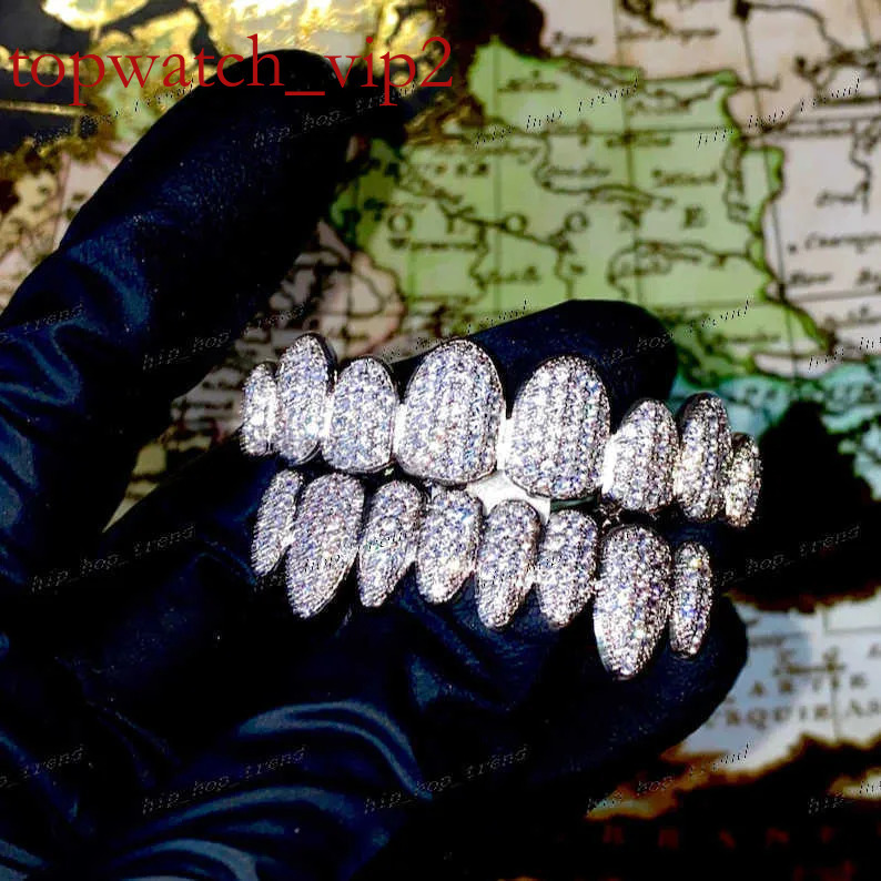 custom gold teeth Moissanite dia grillz