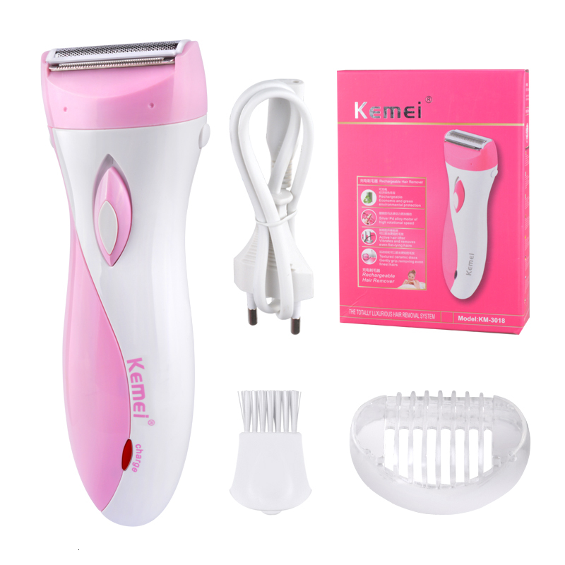 Kemei-3018 Women Shave Device Knife Electric Wool Epilator Shaving For Lady Shaver Female Care KM-3018 Free Shipping F624-25