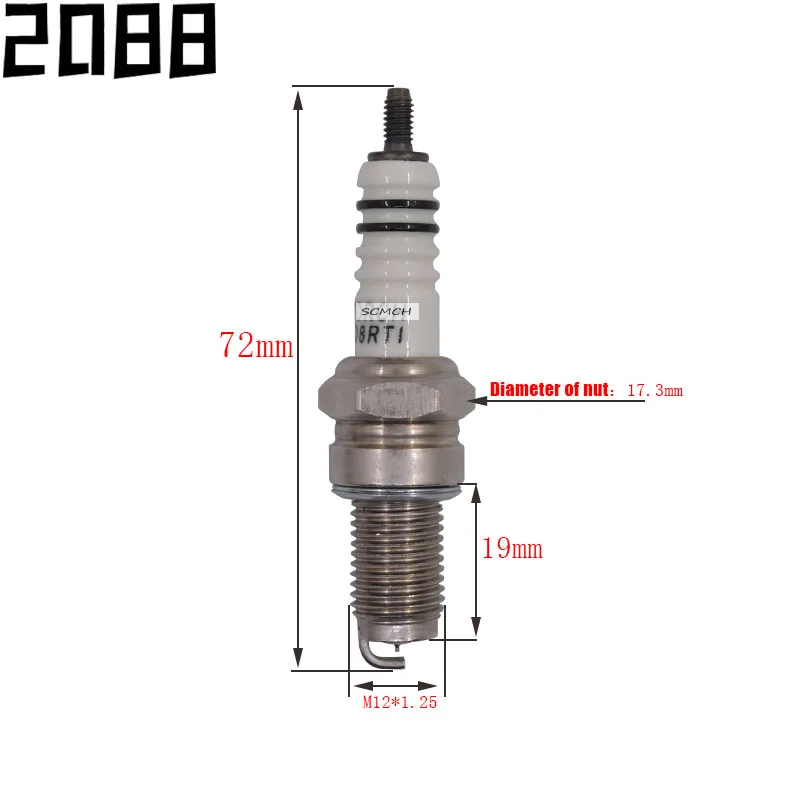 Universal Motorcycle Iridium Spark Plug A7TC D8TC B7TC D8RTI For Suzuki Yamaha Honda BMW Kawasaki KTM