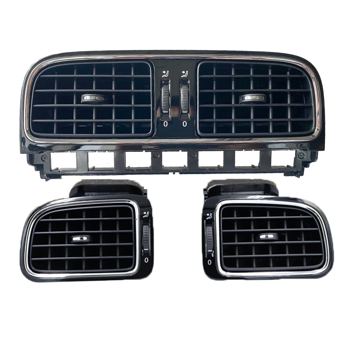 1/3PCS Glossy Black Front Dashboard AC Air Vent For VW Polo 6R 5 GTI Hatchback 2010 2011 2012 2013 6R0819728 6R0819703 6R0819704