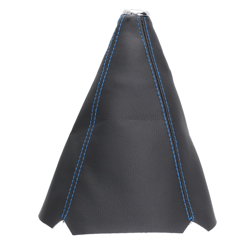 Universal PU Leather Car Gear Shift Collars Handle Cover Car Manual Stick Shifter Knob Gear Shift Boot Cover Gaiter Accessories