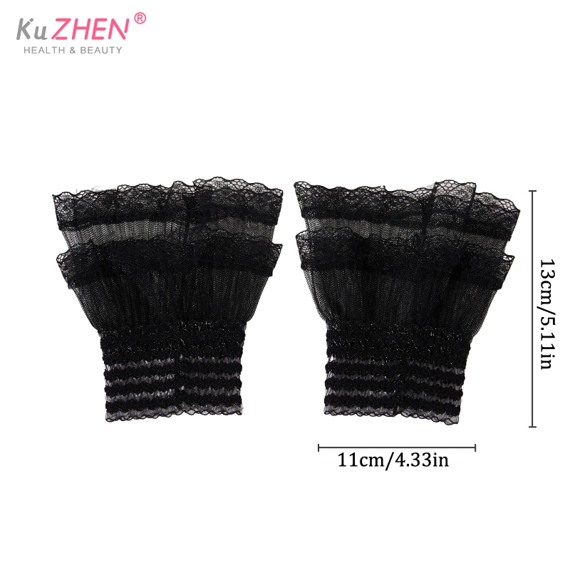 1Pcs/1Pair Manicure Photo Decorative Cuff Double-layer Mesh Horn Sleeve Nail Showing Posing Sleeve DIY Shooting Background Prop