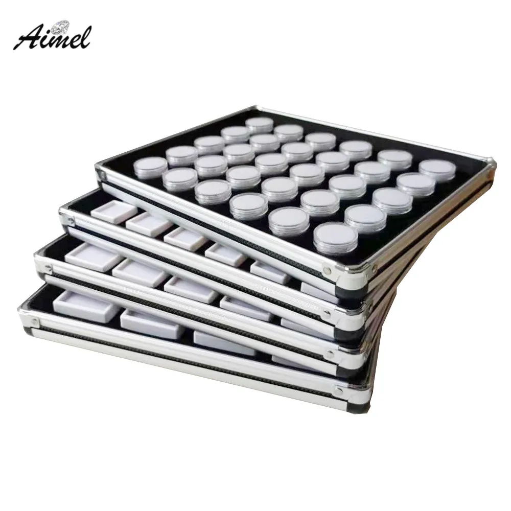30/20/12 Cells Loose Diamond Display Tray Gemstone Storage Box Necklace Earring Jewelry Organizer Gems Packaging Box