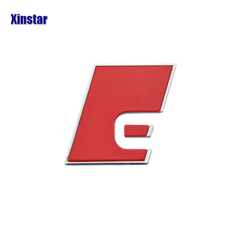 1pc Plastic Red Block For Allroad Emblem Badge Logo Audi A4 A6