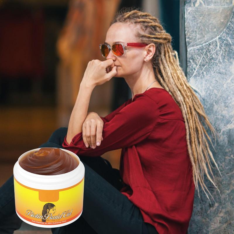 Hair Finishing Gel 100ml Braid Gel Hair Fly Away Tamer 24 Hours Hold Braid Conditioning Gel Edge Styling Wax For Fly Away & Edge