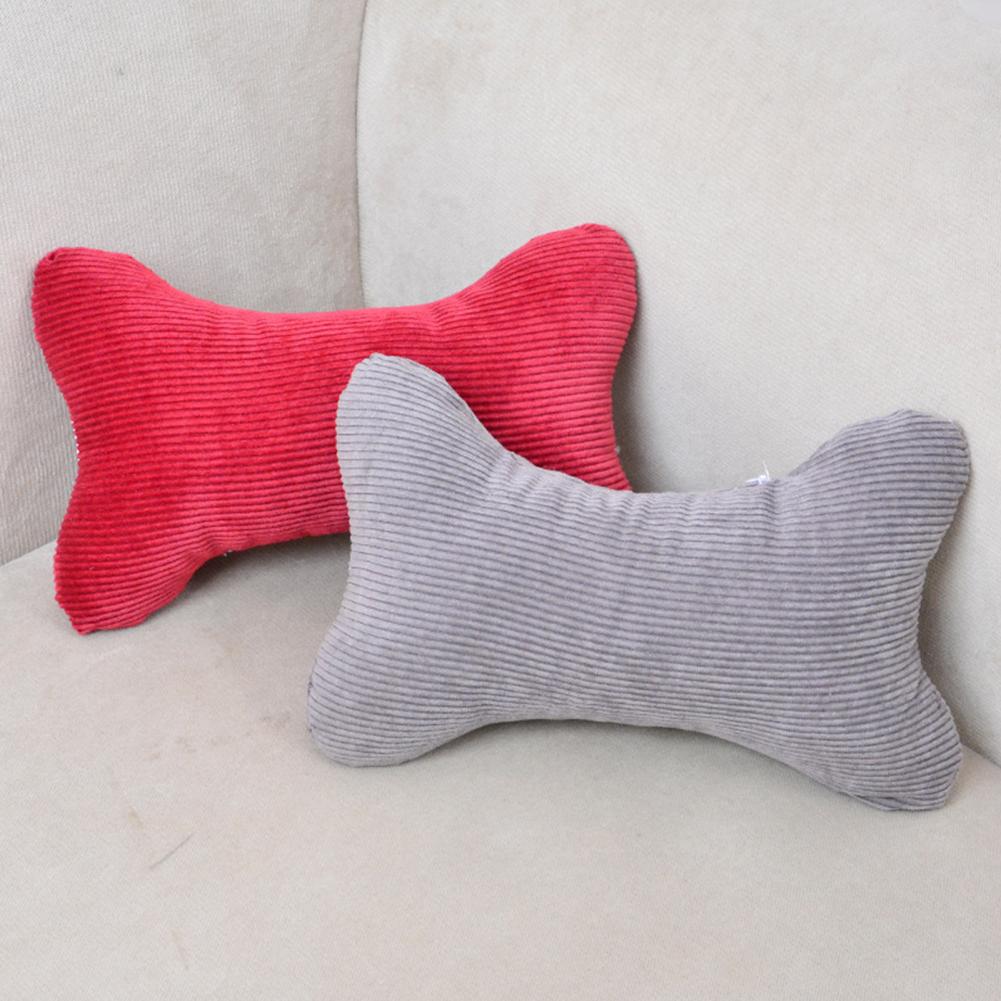 Car Seat Headrest Breathable Household Corduroy Bone Shaped Ergonomic Car Seat Pillow for Car Interior Accessories Neck Pillow