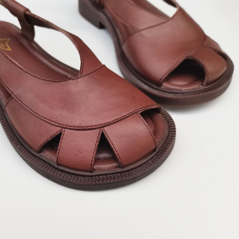 Women's Sandals Ladies Shoes Summer 2011 peep toe Summer Sandals 100% Genuine Leather Woman Flats 2021 Gladiator Sandals