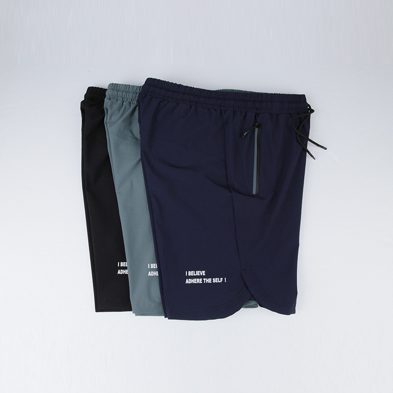 Shorts Men Running Quick Dry Workout Bodybuilding Gym Shorts Sports Jogging 2023 Summer Zip Pocket Tennis Training Short pants