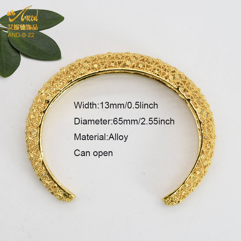 ANIID 24K Gold Color Bracelets For Women Luxury Jewelry Designers Kids Indian Braclet Arabic Wholesale Trendy Boho Cuffs