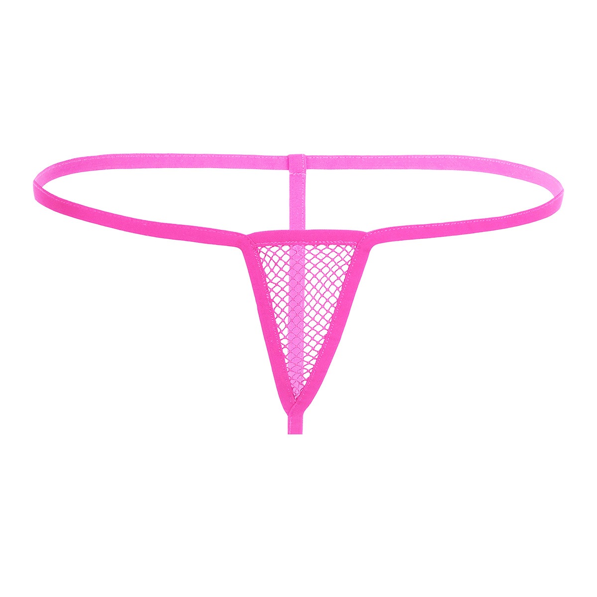 Women's Sheer See Through Fishnet Briefs Underwear Stretchy Low Rise G-String Mini Micro T-Back Thong Tanga Bikini Panties