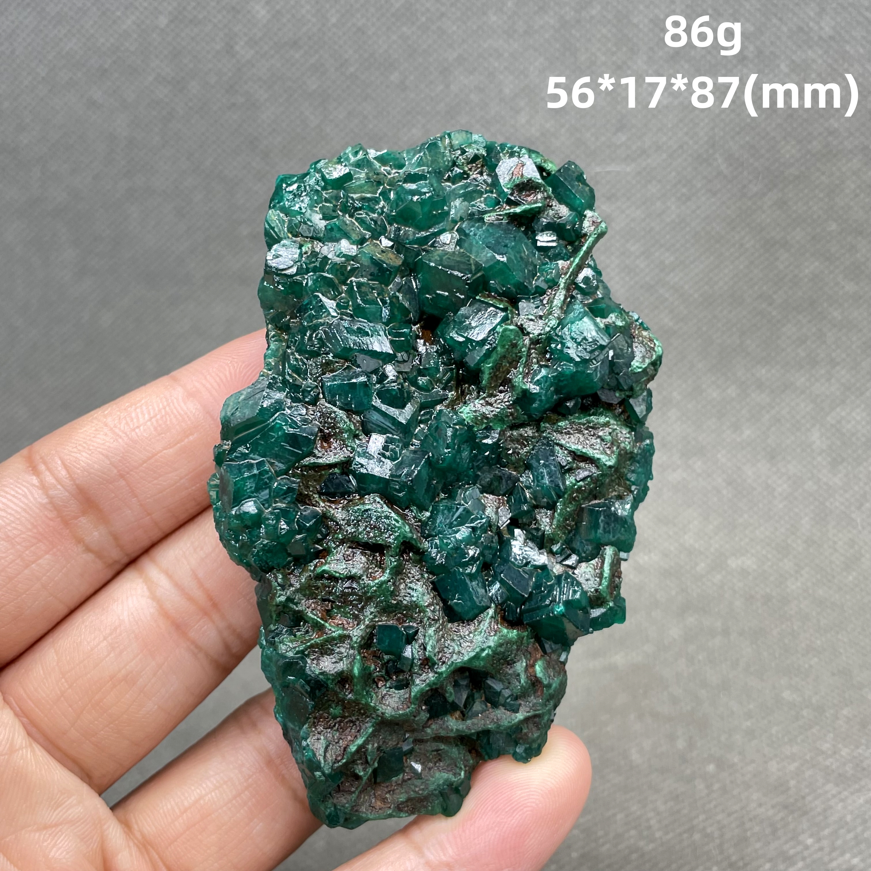 Very rare! 100% Natural Congo green Dioptase Mineral specimen stones and crystals quartz
