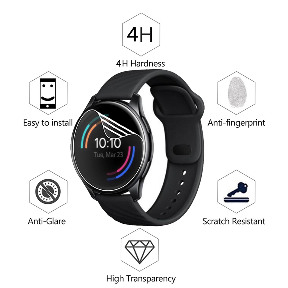 Soft TPU Hydrogel Clear Protective Film Smartwatch Guard For Oneplus Watch Full LCD Screen Protector One Plus Smart Watch Cover