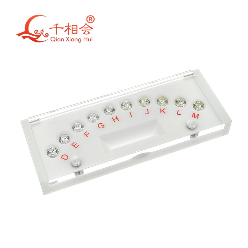 4Cs Refer to the GIA Diamond standard color grade CZ Master Stone round laser cubic zirconia stone tester tools