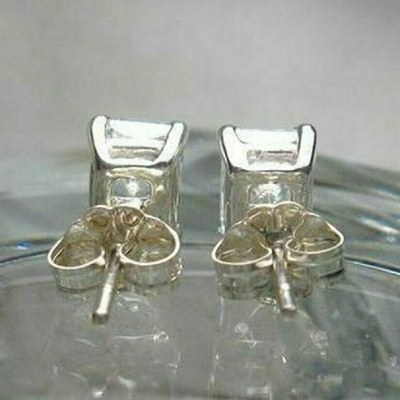 CAOSHI Modern Trendy Women's Earrings Simple Design Temperament Female Accessories Shiny Rectangular CZ Stylish Jewelry Gift