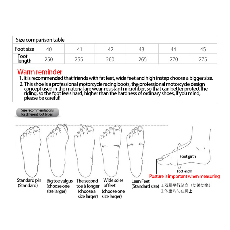 Motorcycle shoes Racing boots Cross country boots Racing shoes Cross country rider boots