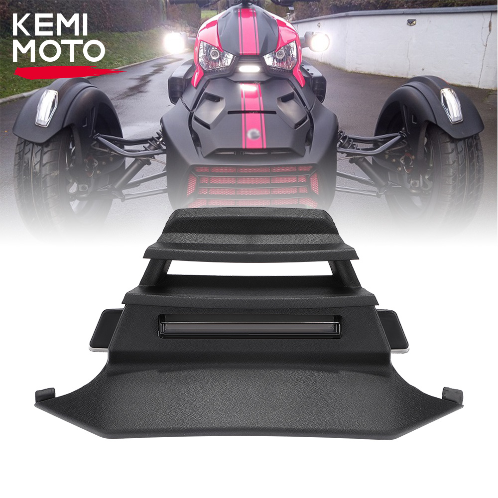 KEMIMOTO UTV ATV Compatible with Can-Am Ryker Models Replace #705013110 Front Center Fairing with Accent Light