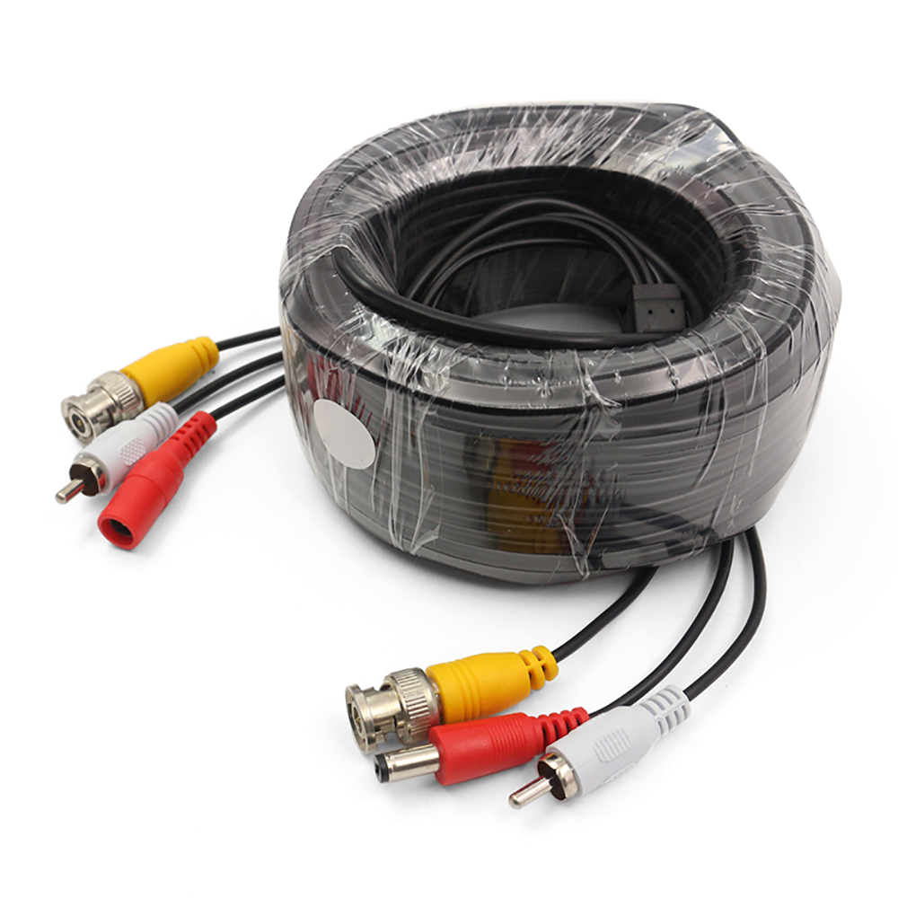 5-50M Security CCTV Cable BNC+RCA+DC Connector 3 in 1 CCTV Camera Video Audio AV Power Cable For Surveillance Camera DVR System