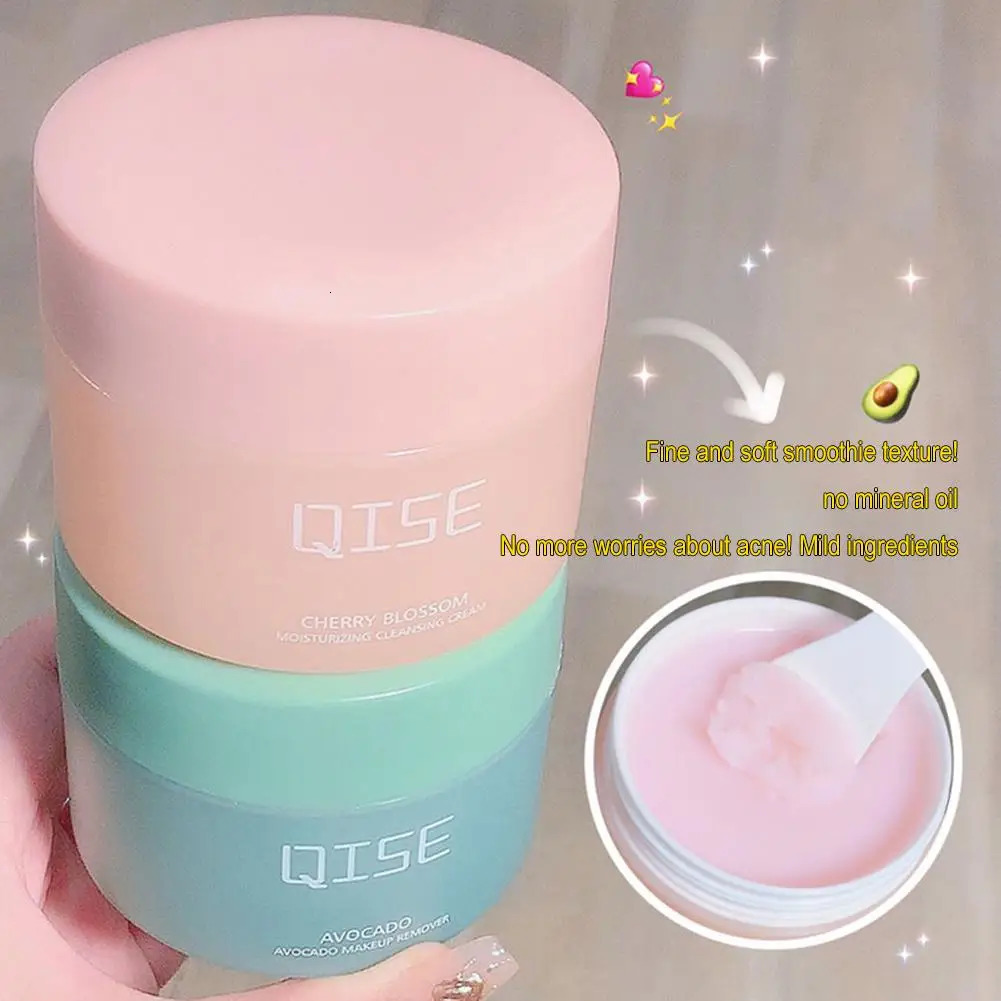 100g Avocado Cleansing Cream Clear And Gentle Deep Mashed r Makeup Cleaning Potatoes Gel Daub-Type P2Y5 240624