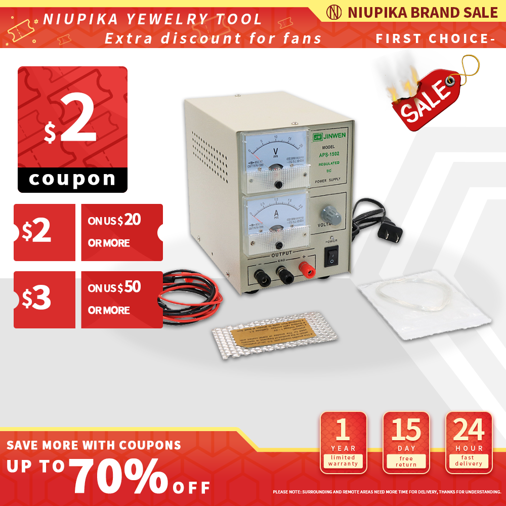 Gold Plating Kit 2A Machine Jewelry Plater Electroplating Processing Tools With Voltage is Adjustable