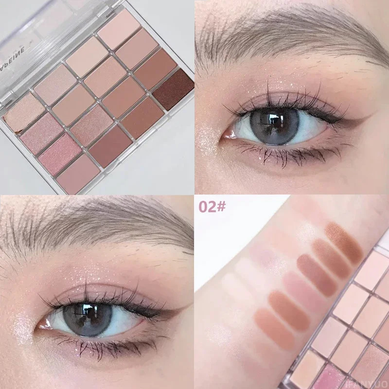 20 Colors Low Saturation Eyeshadow Palette Matte Waterproof Eye Shadow Brown Pink Long Lasting Eyes Makeup Korean Cosmetics 240624