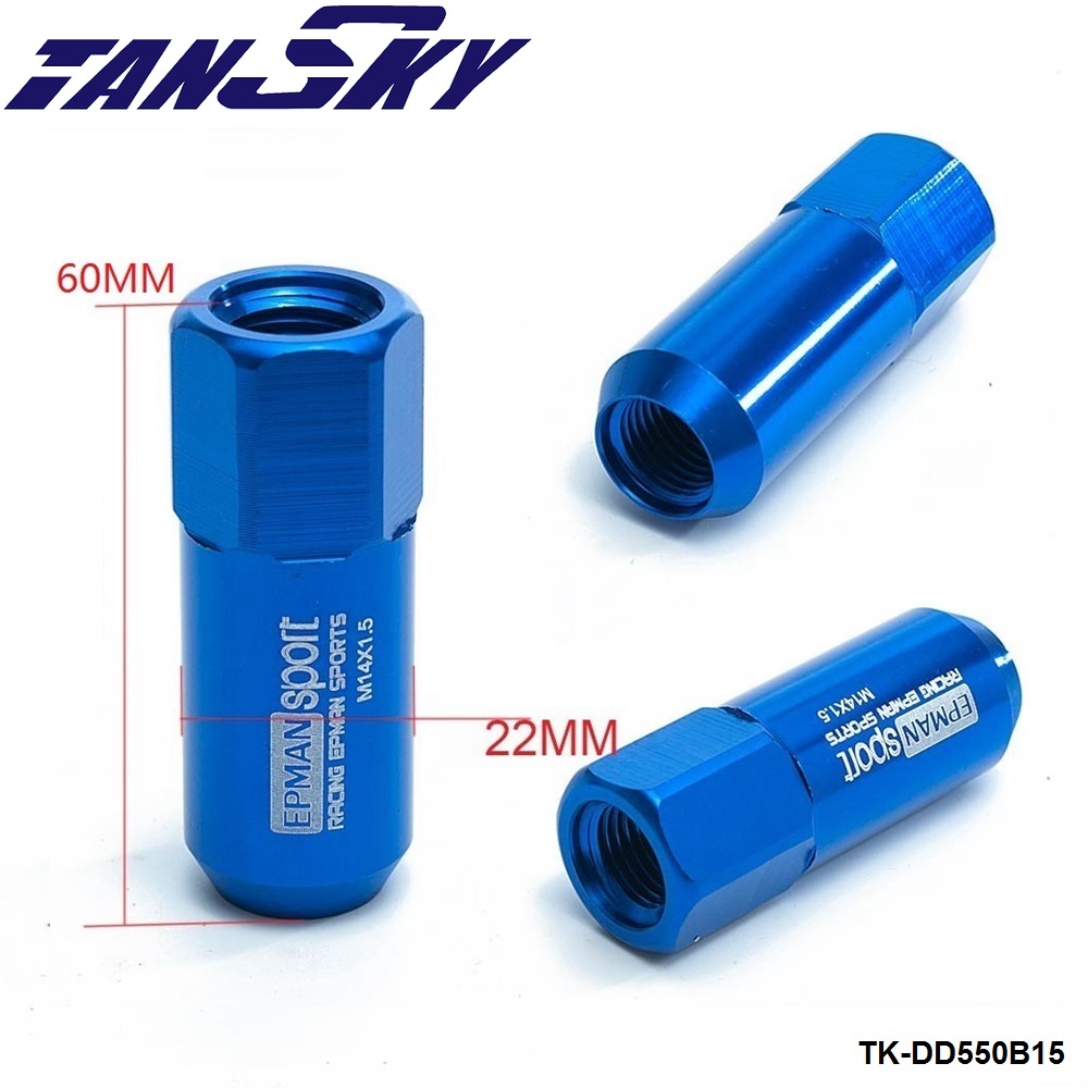 M14 X 1.5 20PC 60MM Long Extended Racing Performance Lug Nuts Kit jdm For Honda Acura Wheel /Rims TK-DD550B15