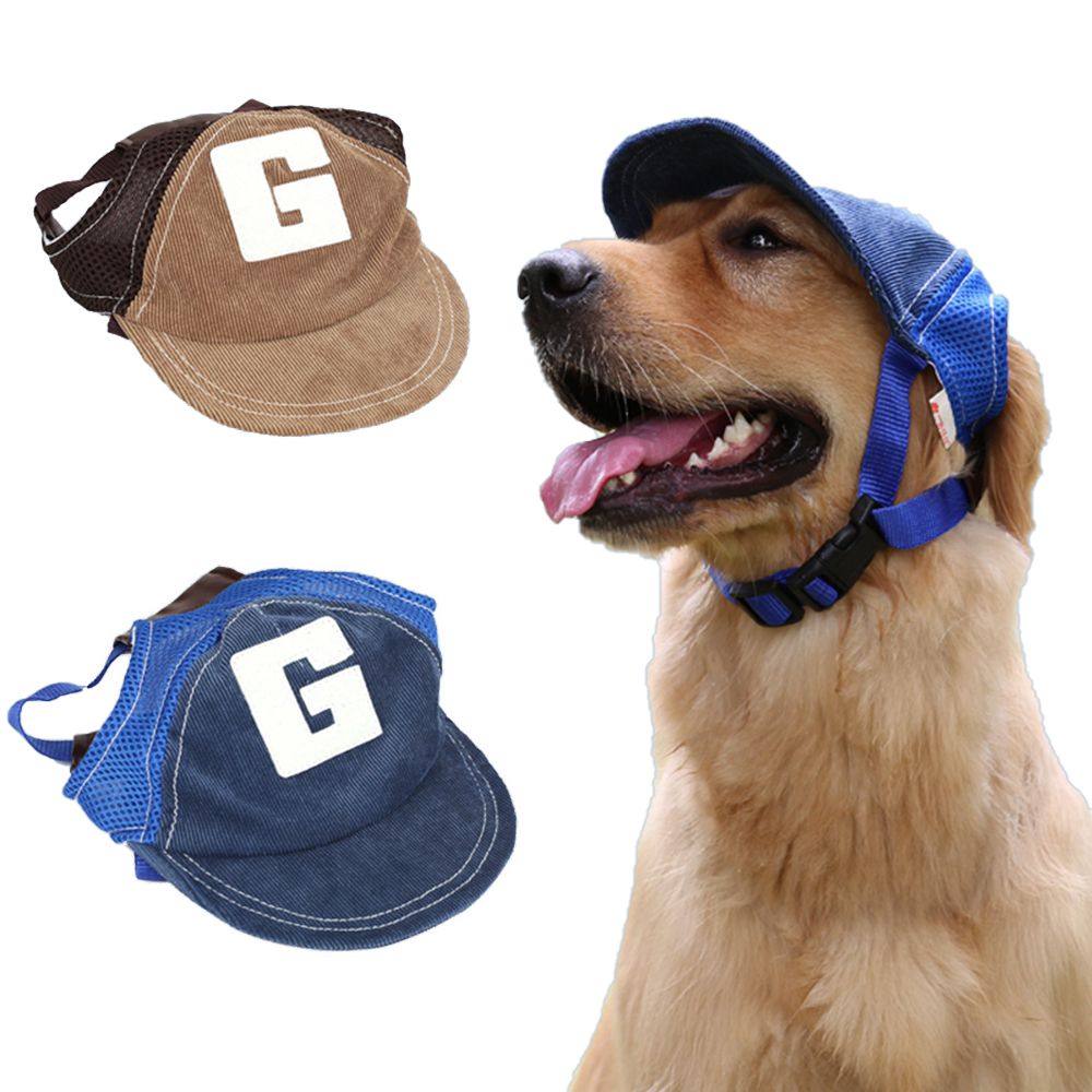 For Small Medium Large Dogs Adjustable Breathable Sports Mesh Sun Hat Summer Hat Dog Baseball Cap Pet Accessories