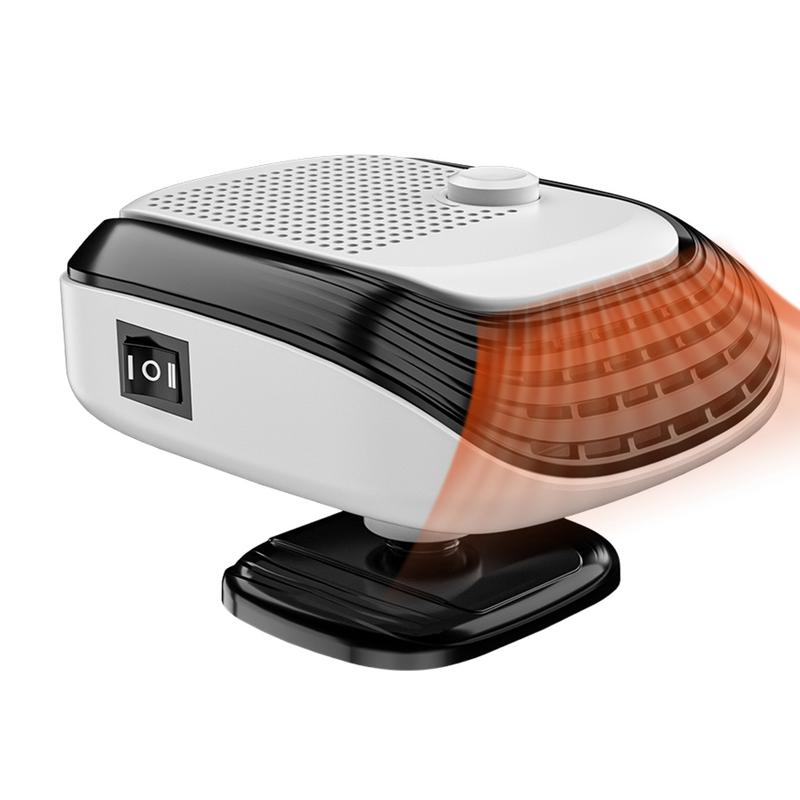 Versatile Car Heater 12V/24V 2 In1 Heating/Cooling Fan For Auto Window Demister With Fast Heating For Truck RV SUV Travel Camper