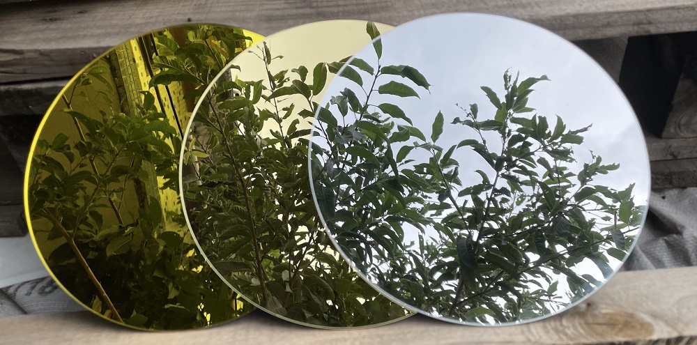 3MM Gold Silver Red Acrylic Mirror Square Sheet Plastic Pier Glass Hotel Decorative Lens Plexiglass Mirrors