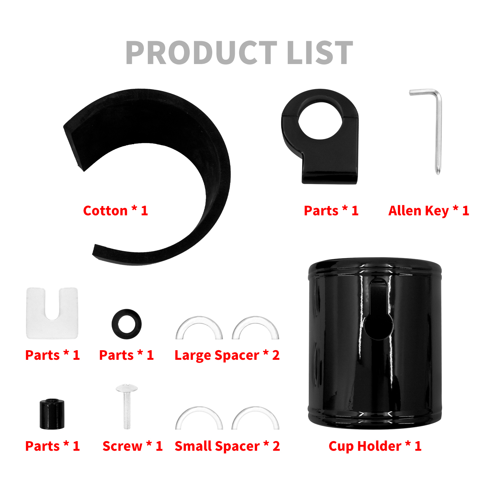 Universal Motorcycle Adjustable Cup Handlebar Holder 22mm-32mm Black/Chrome For Harley Touring Softail Dyna Sportster XL883 1200